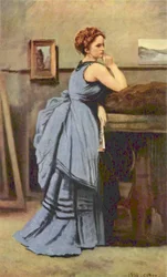 Femme en bleu